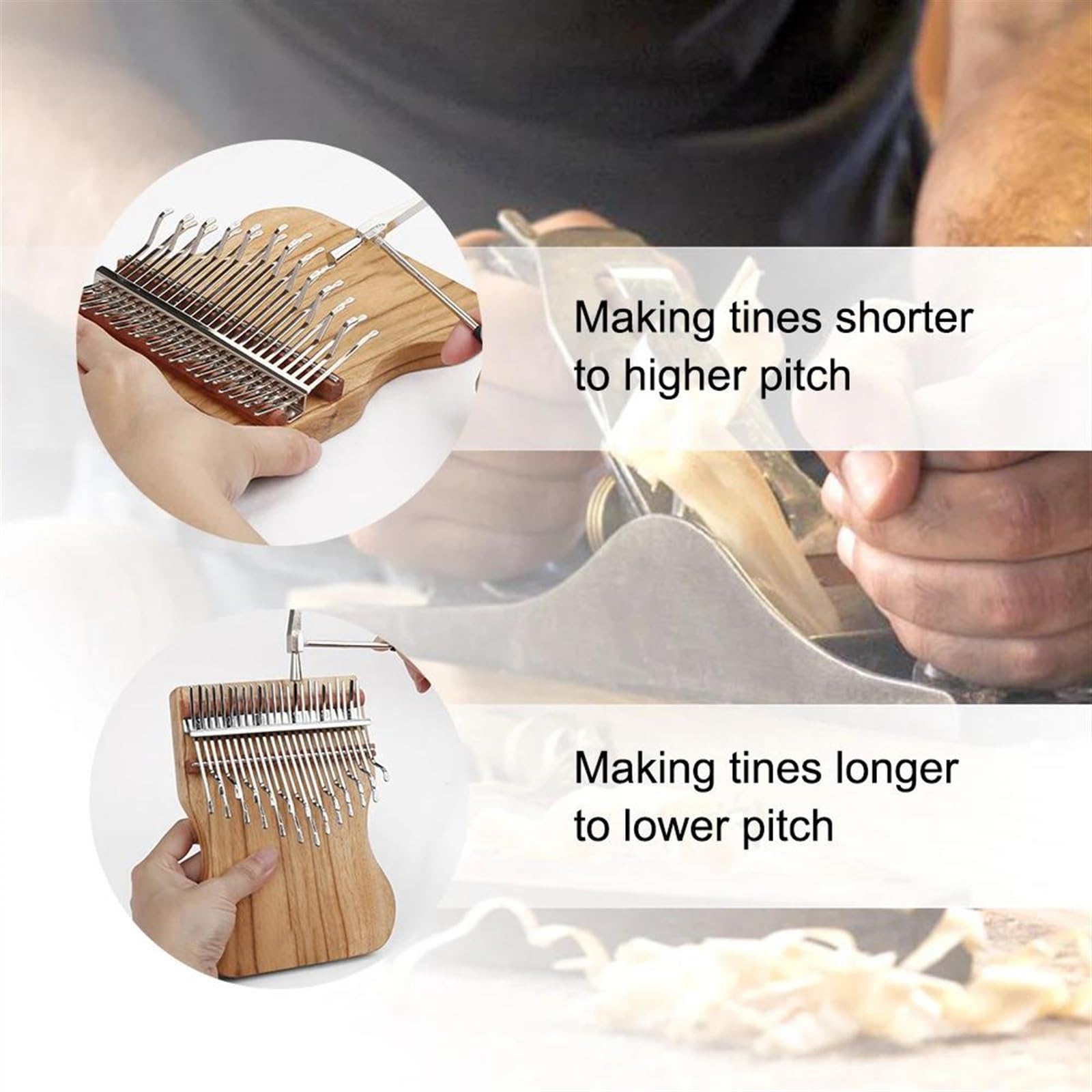 Kalimba 21/24 Teclas Caoba Pulgar Piano Cinturón De Instrumentos Musicales Accesorios Madera Maciza Alcanfor Kalimba Tono C(21)