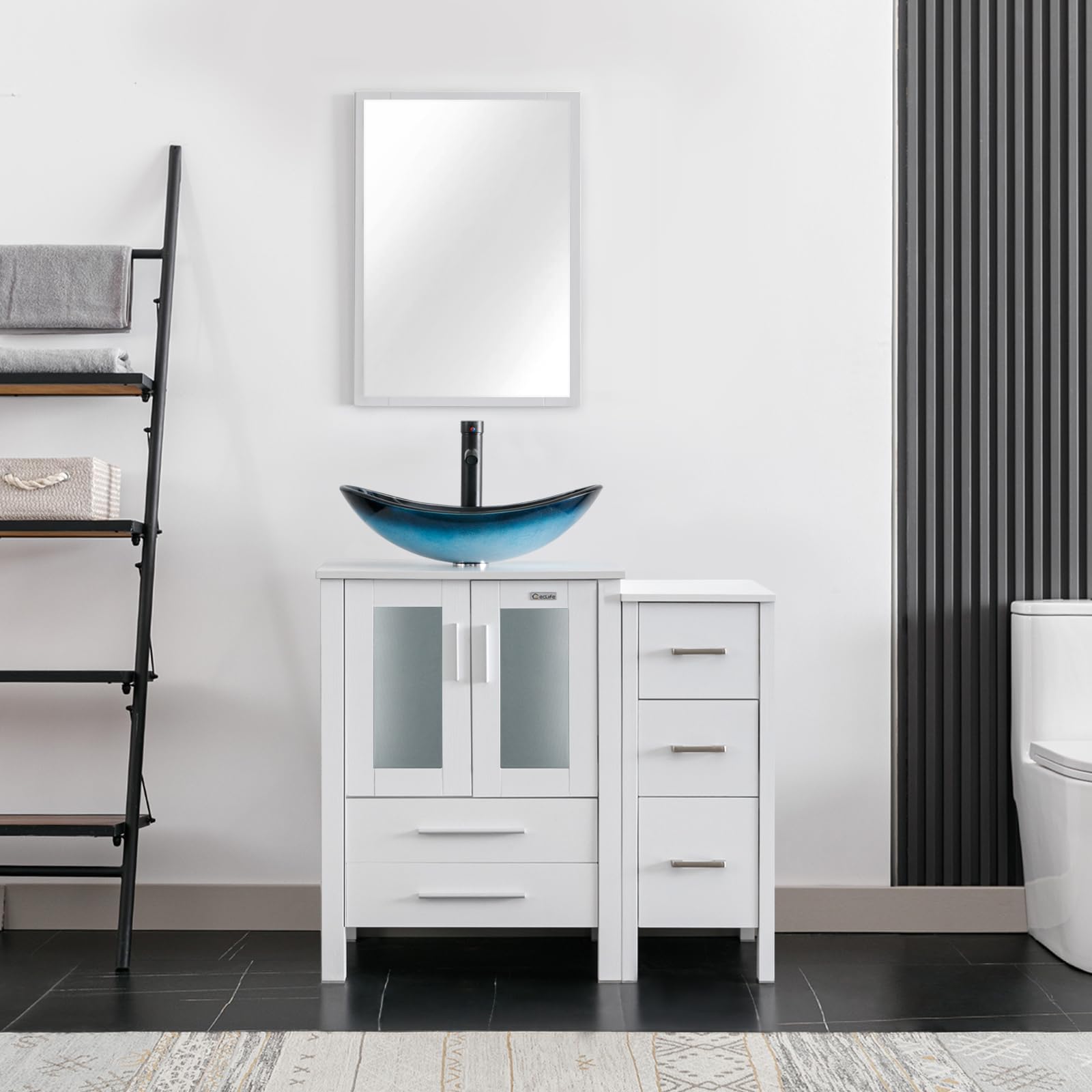 eclife 36' Modern Bathroom Vanity Sink Combo