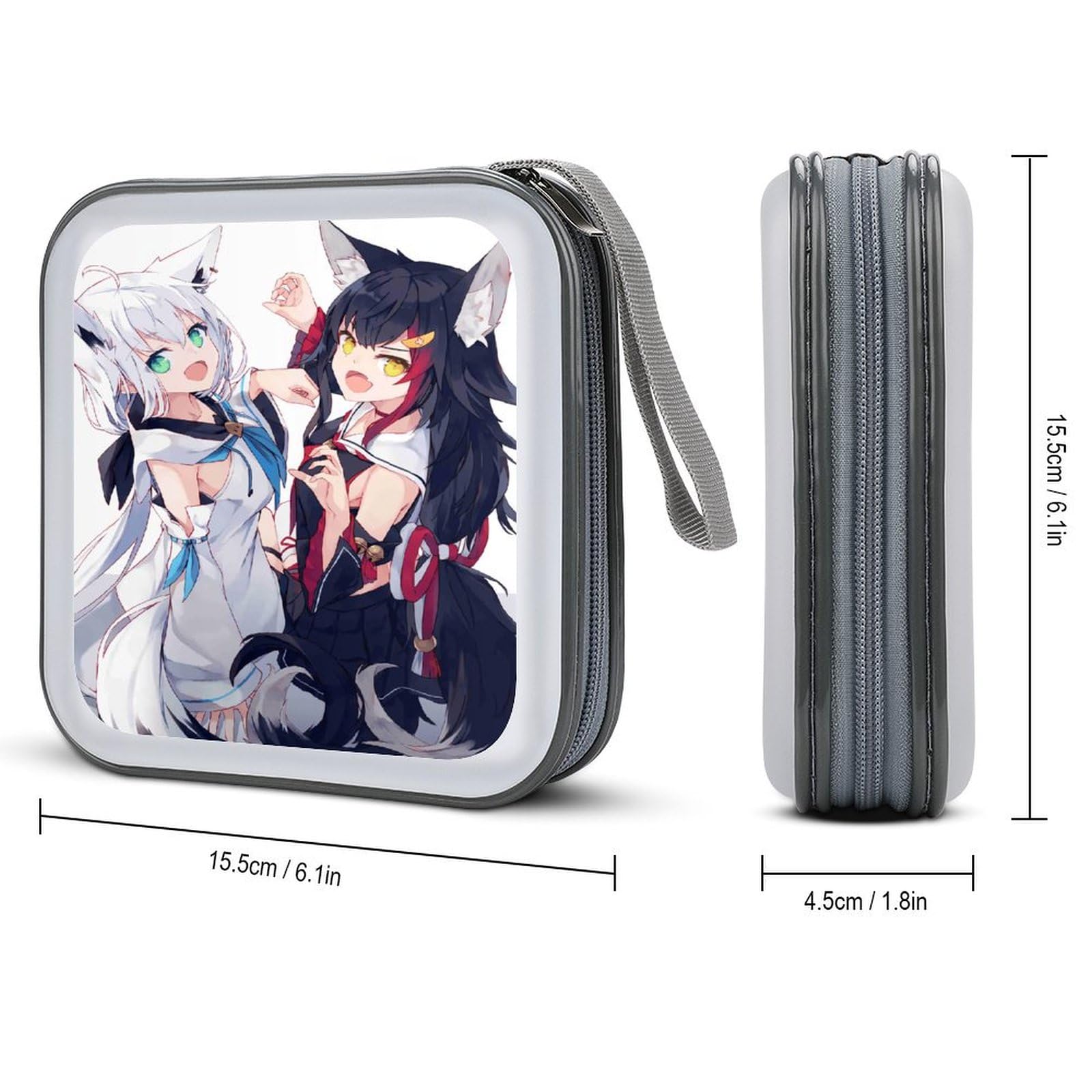 Amazon.co.jp: CDケース 白上フブキ ホロライブ ディスクケース CD
