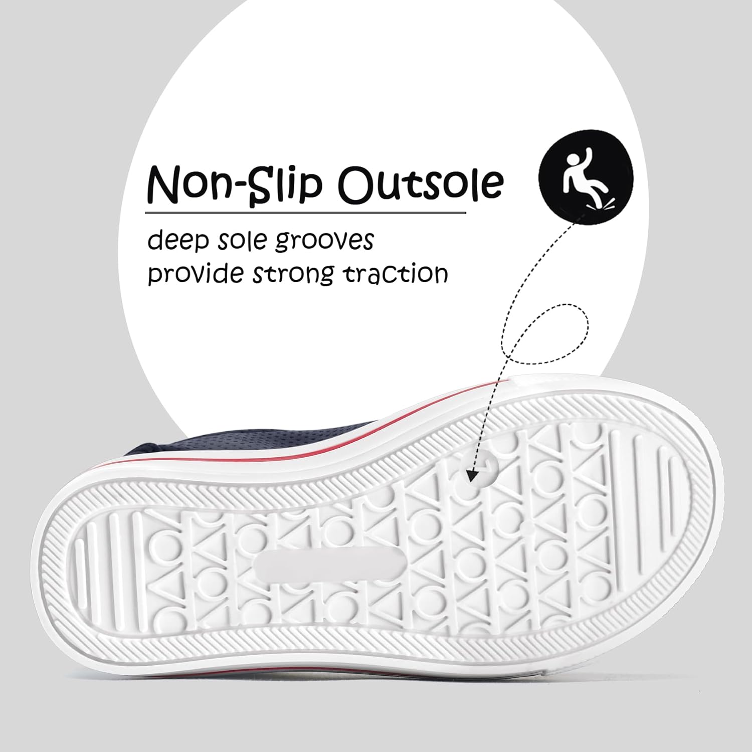 K KomForme Toddler Sneakers for Boys and Girls Dual Hook and Loops Sneakers Baby Canvas Shoes - Image 5