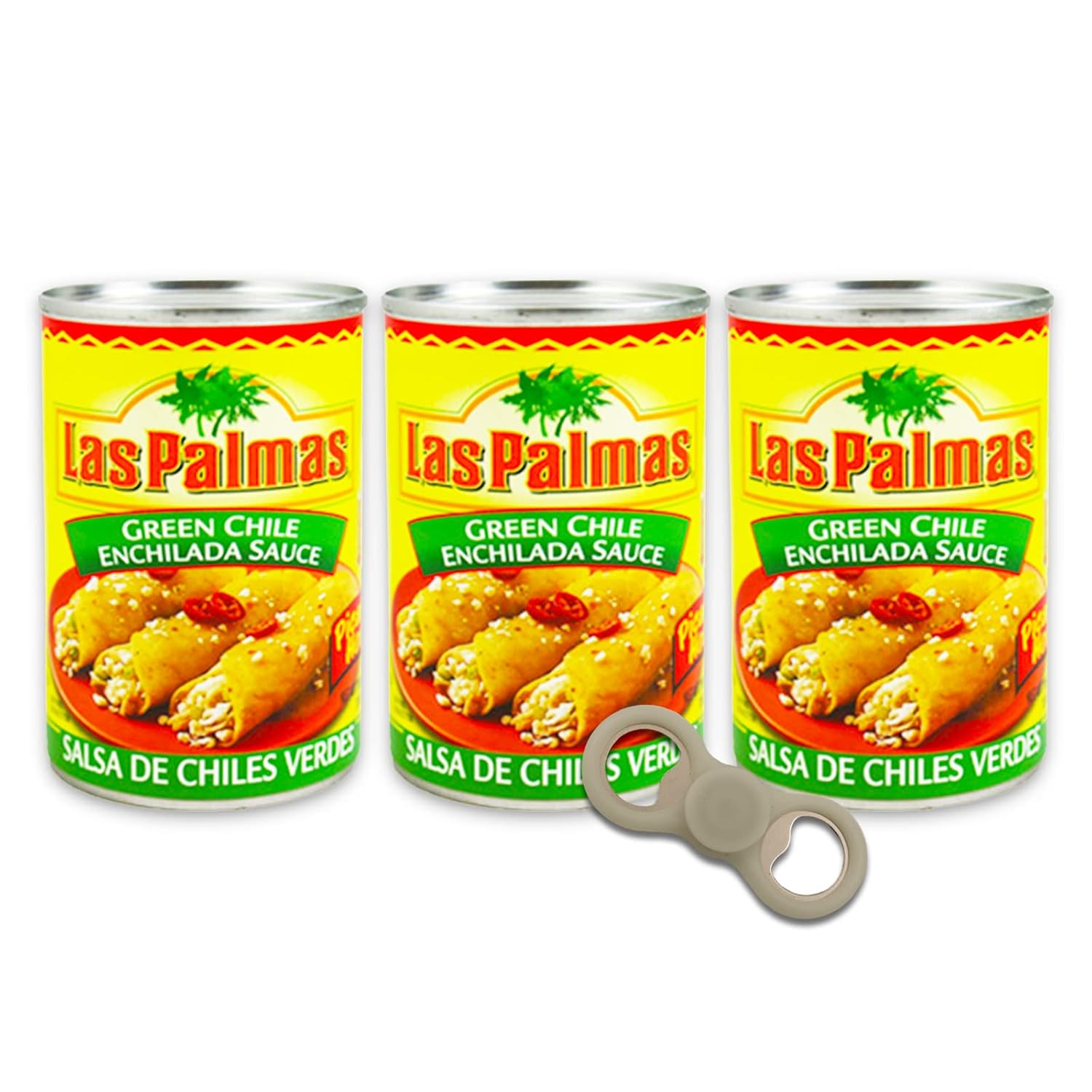 Las Palmas Picante Green Enchilada Sauce Pack 3 Cans of Las Palmas Salsa De