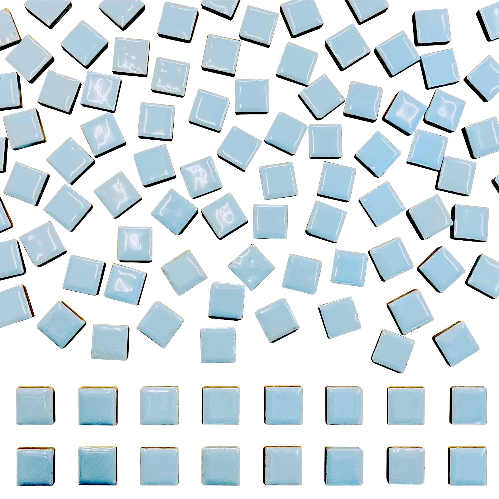 Mosaïque en céramique bleu clair 1,9 cm : oubliez les carreaux ternes qui se cassent