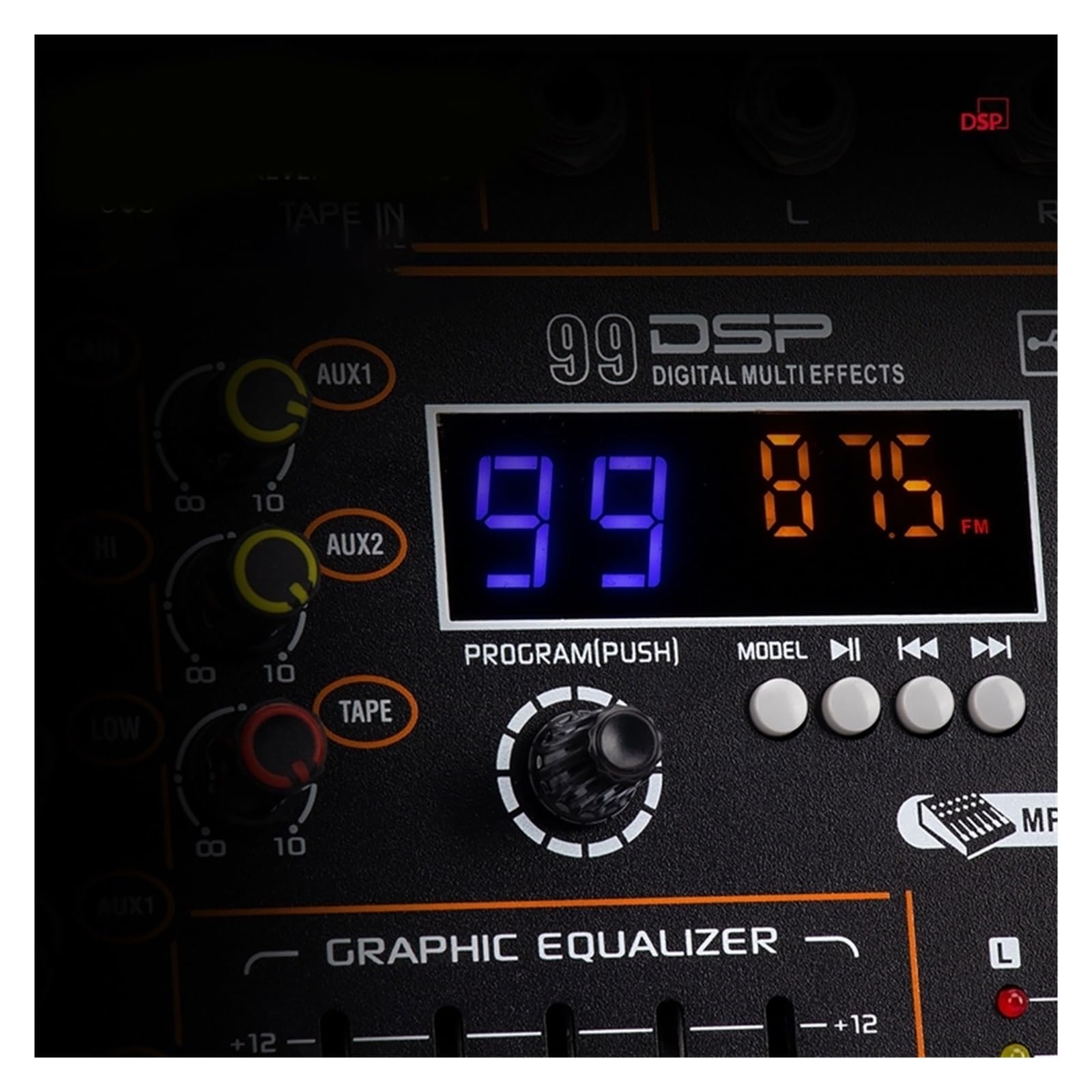 Mezclador de DJ, Mezclador De Audio, Consola Mezcladora 8 Canales, USB, Ordenador, Fuente Alimentación 48V, Número Rendimiento En Profesional