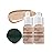 PHOERA Foundation Makeup, Flawless Soft Matte Oil Control Liquid Foundation, Full Coverage Mattle Oil-Control Concealer for Older Women, Great Choice For Gift (102 Nude(2pcs)