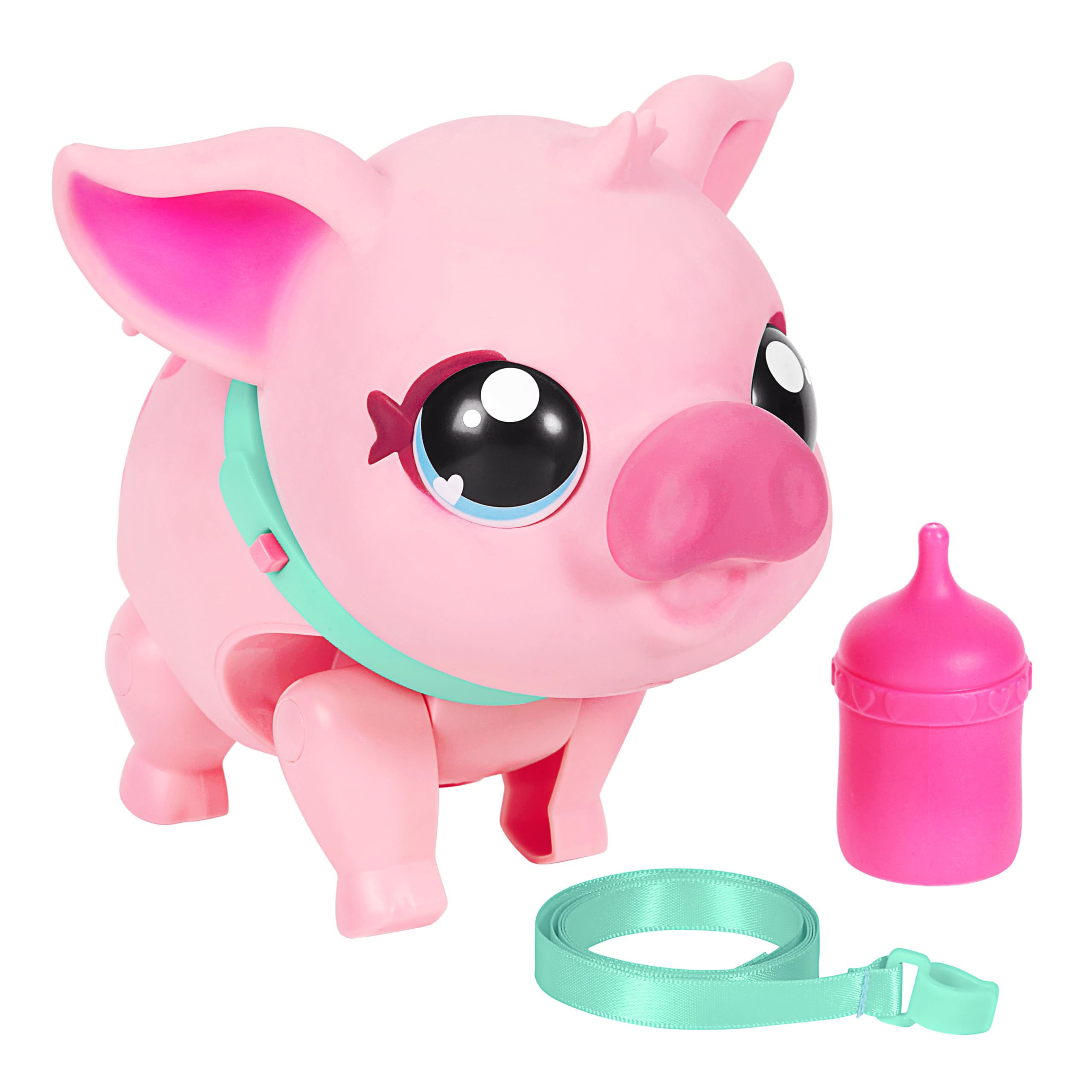 Little Live Pets My Walking Pig cerdita interactiva, Suave y Alegre Que Camina, Baila y te acaricia con la Nariz. Más de 20 Sonidos y reacciones. Pilas Incluidas. A Partir de 4 años.