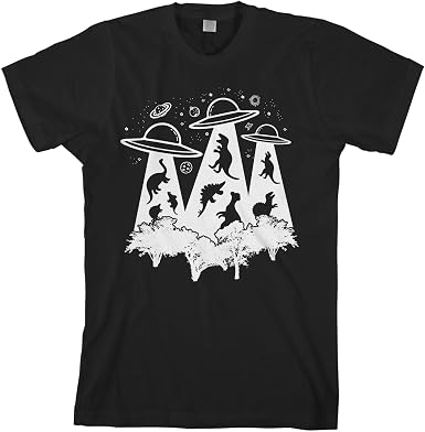 Dinosaur Alien Abduction T-Shirt 