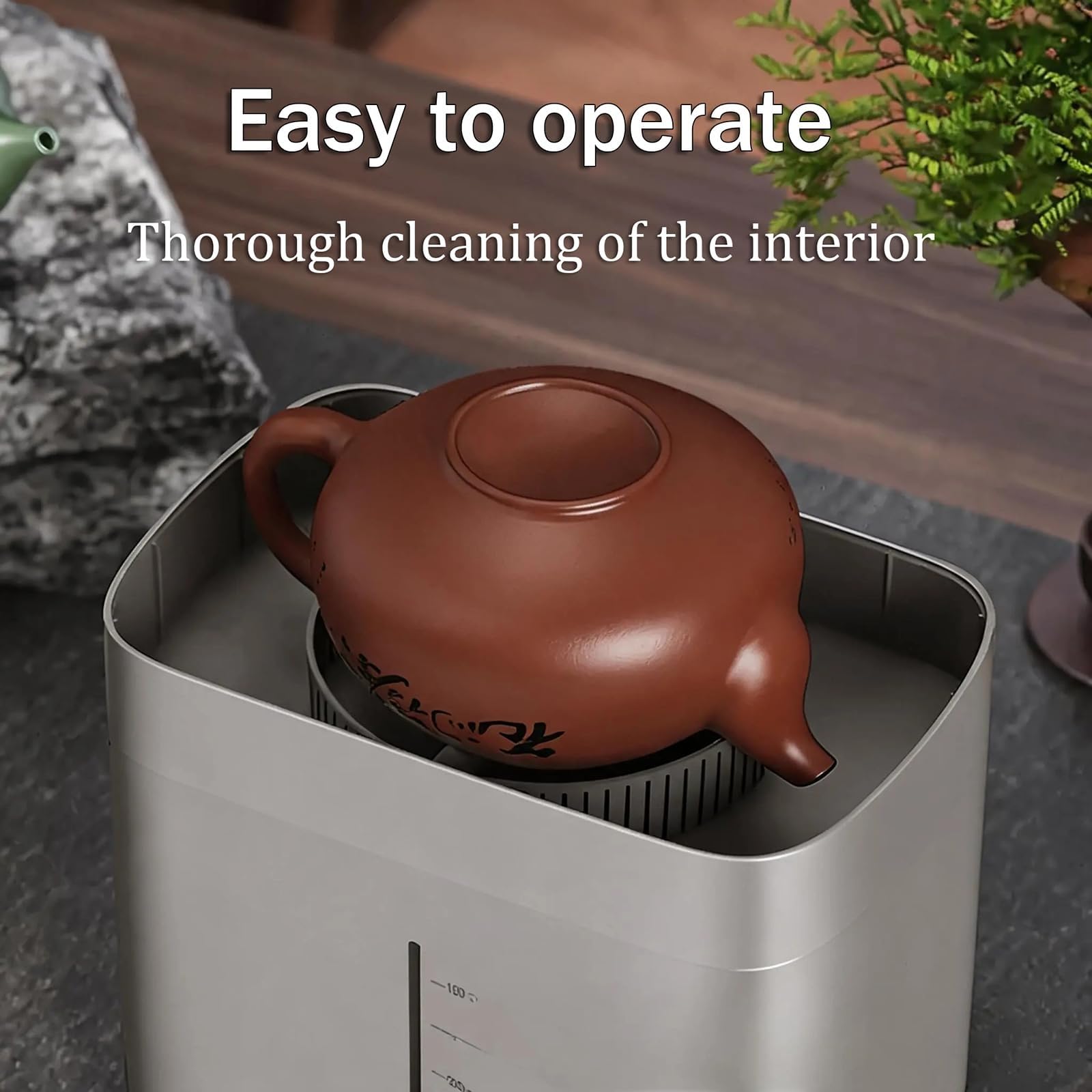 Lavavasos eléctrico portátil, dispositivo de lavado con depósito de agua de 1800 ml, Tazas De 3-10 Cm De Diámetro, ideal para la limpieza de vasos en hogares, bares, cafeterías y oficinas.