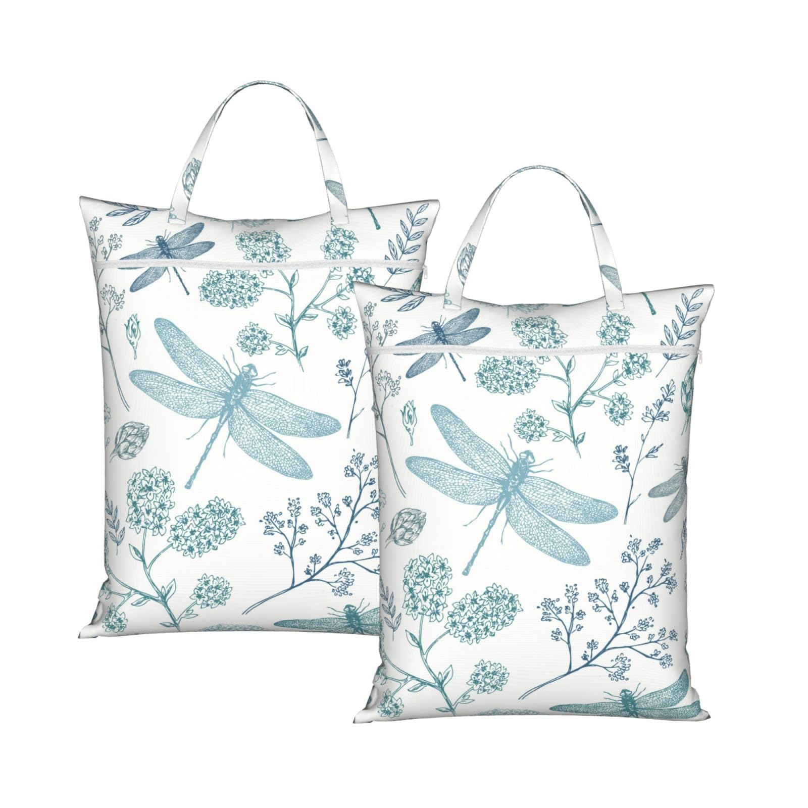 YFSGDLBN Dragonfly printed Travel dirty laundry bag clothes pack Storage Basket Bag