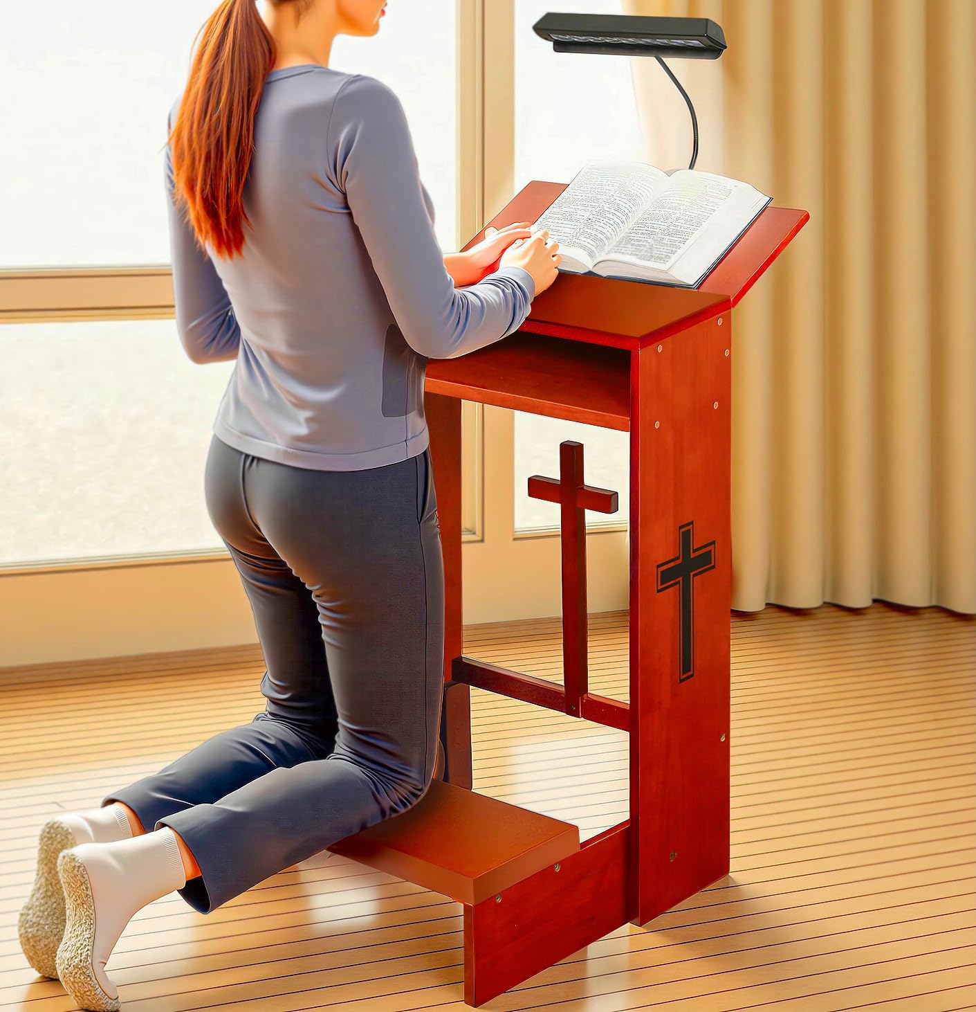 Pipersong Meditation Chair George Oliver Foldable Ergonomic Kneeling Chair Meditation Bench Yoga Stool