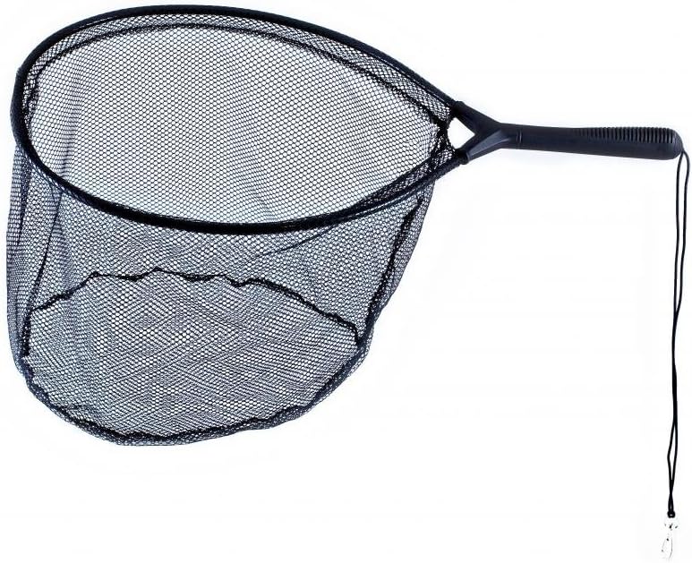 Ranger Catch and Release Knotless Flat-Bottom Landing Net (8-Inch Handle, 14x18-Inch Hoop, 12-Inch Net Depth)