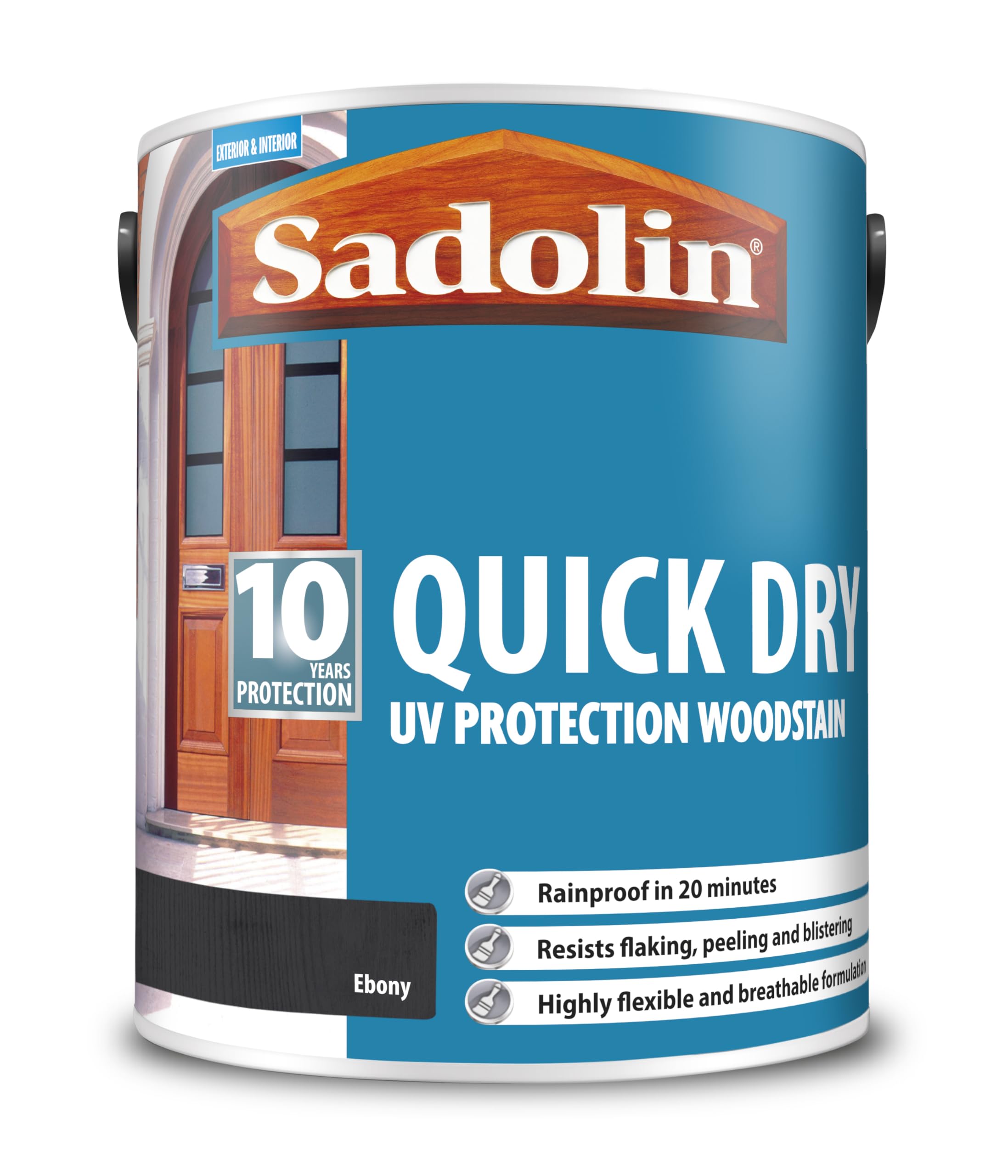 Sadolin 10 Year Quick Dry Woodstain Long-Lasting Exterior Protection Quick-Drying, Weather Resistant Wood Finish