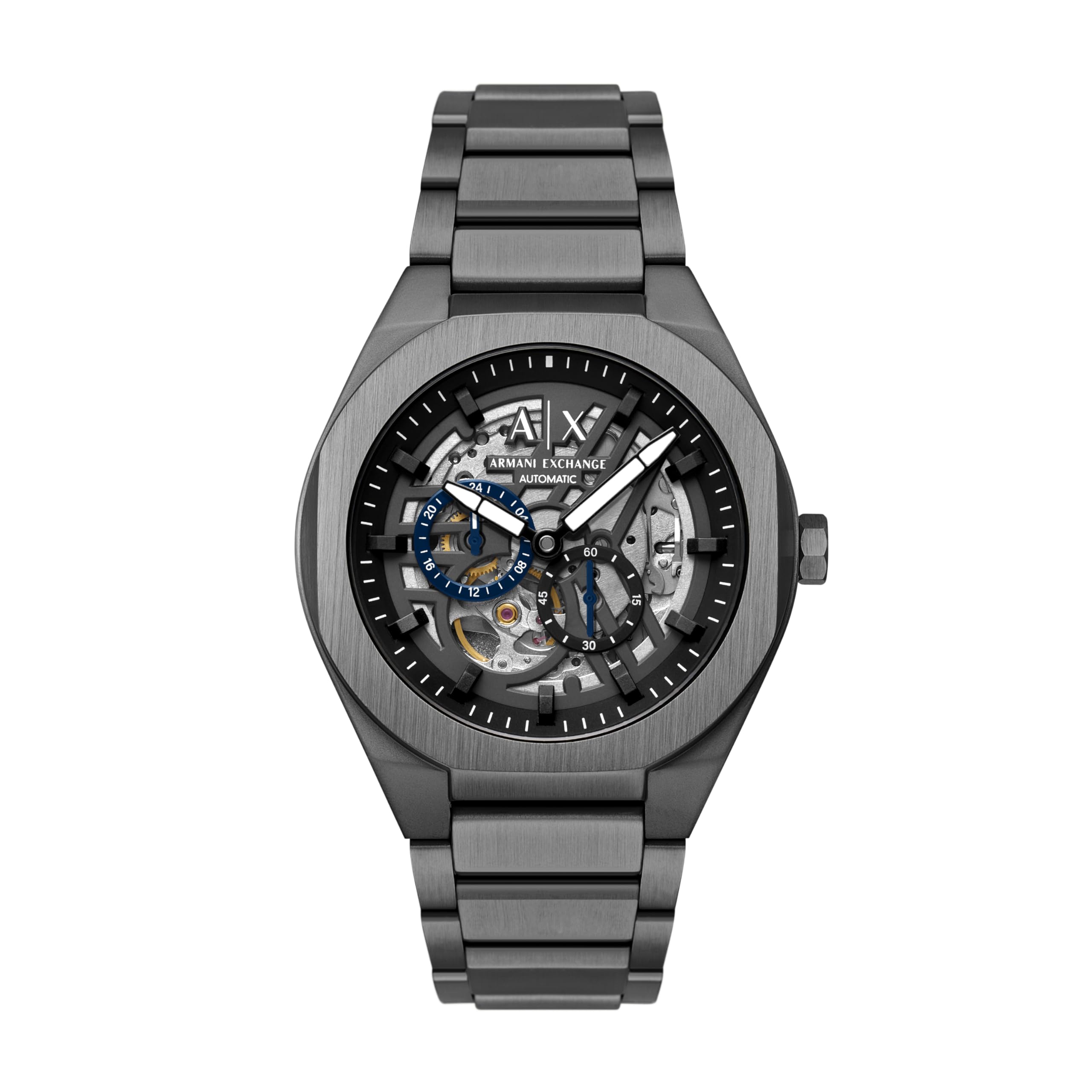A|X Sync Automatic Watch for Men, Stainless Steel Watch