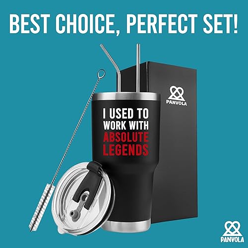 Miniatura 5 de Panvola Vaso aislado al vacío "I Used To Work With Absolute Legend", regalo de despedida para compañeros de trabajo, regalos de jubilación,