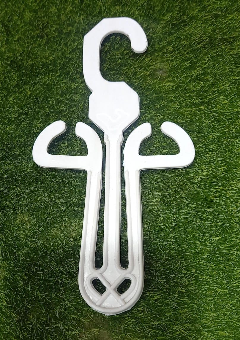 Shoe,Slipper Stand Hanger U Shape Clothes Hanger White (Pack of 50 pcs)