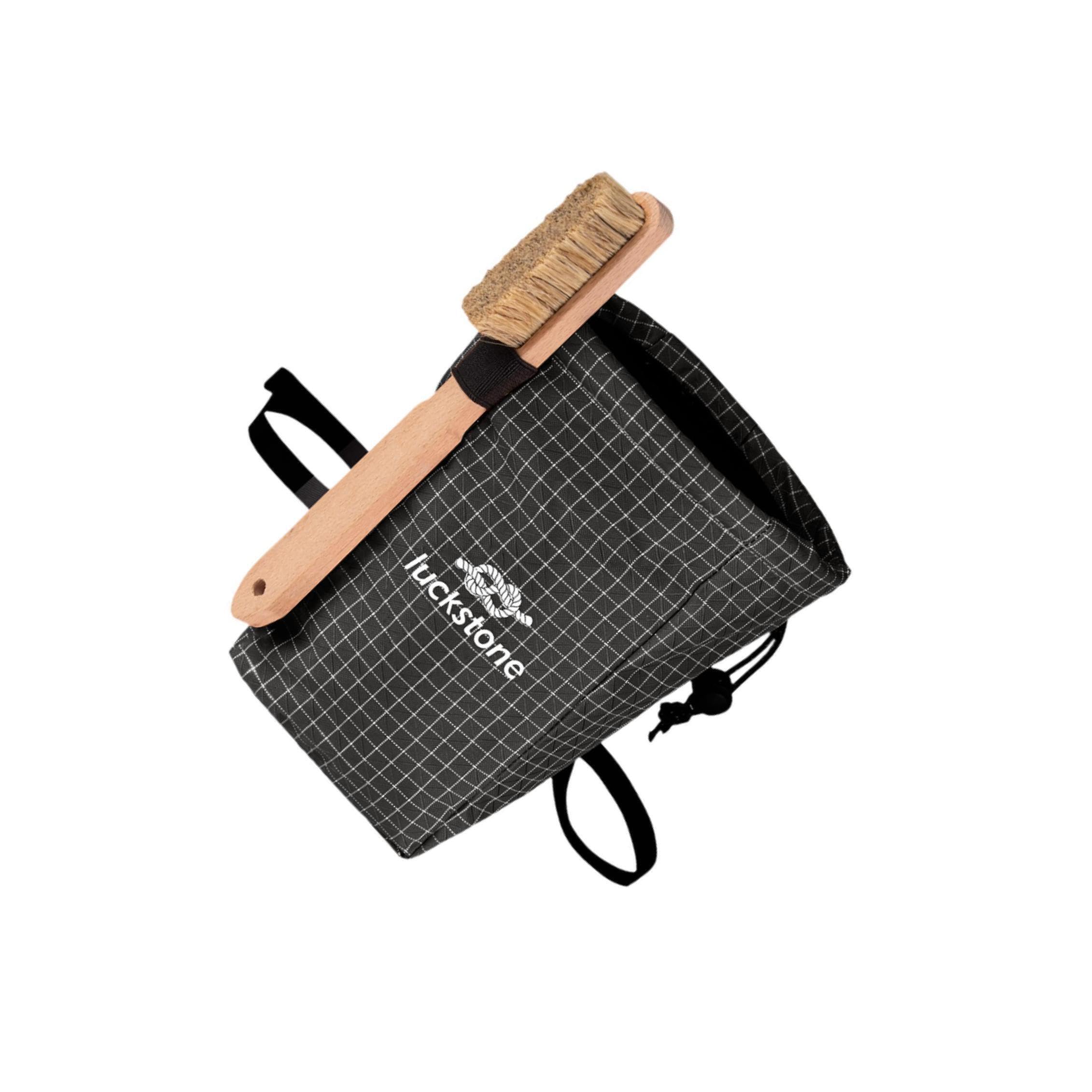 Bolsa de magnesio negra de 16x8x13cm con cinturón ajustable para escalada