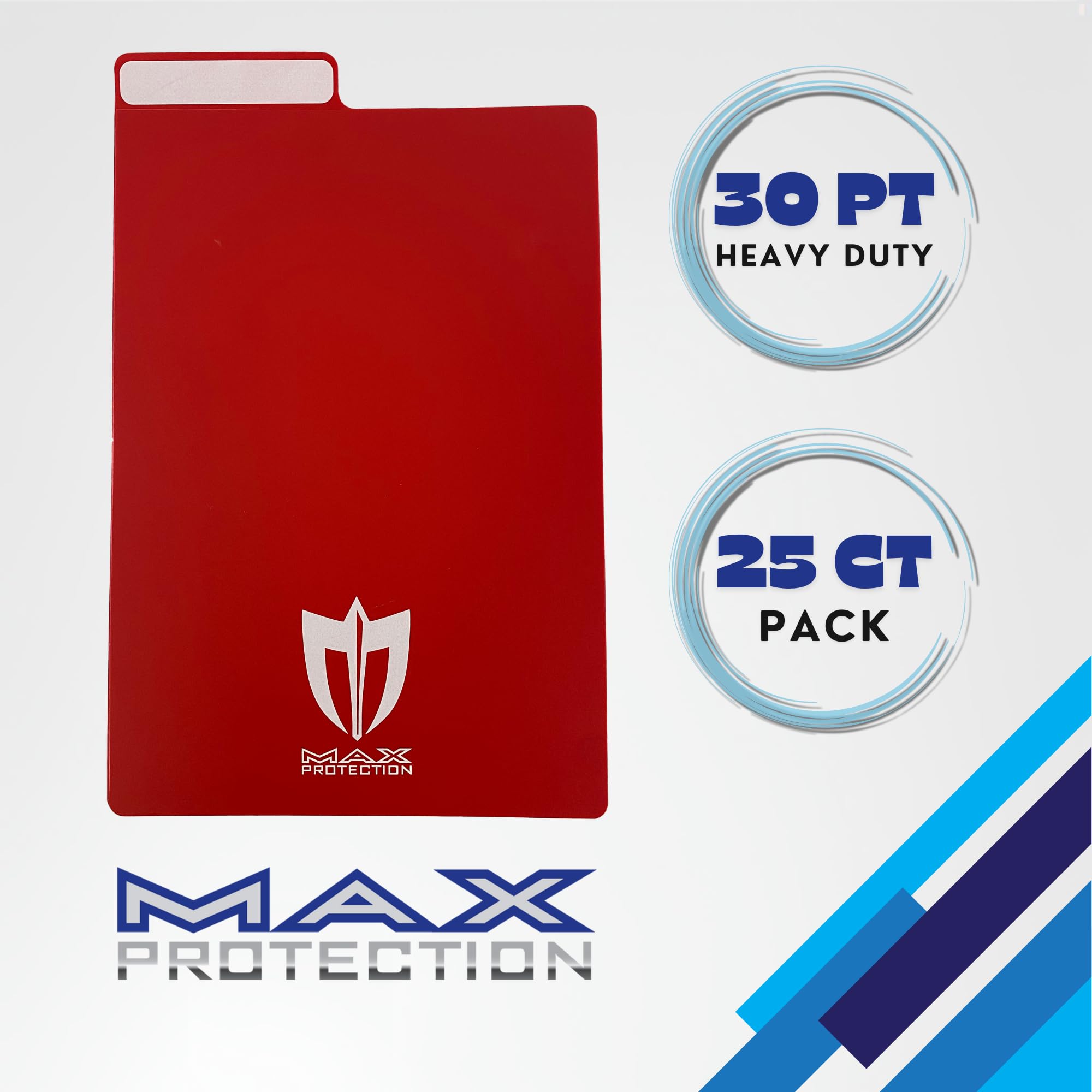 25 ct Max PRO Comic Book divisori – Rosso – Nuovo Design Innovativo Flex Fold Tabs