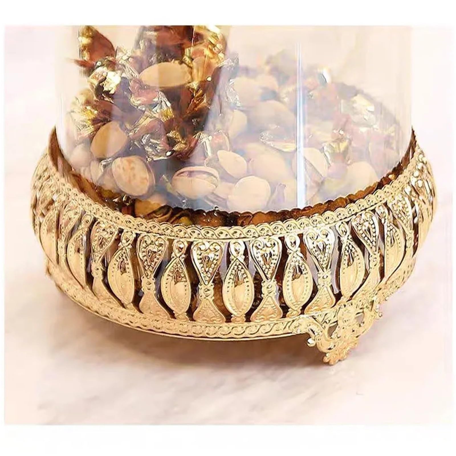 Tarro De Caramelo Tarro de Cristal for Dulces, Lujoso Tarro de Almacenamiento de Alimentos, tarros Dulces for decoración de Galletas, 1 Uds. para Bodas Caramelos(13 * 22cm)
