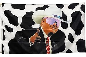 Show Your Trump Spirit with the 'Trump 2024 Cow Print Desantis' Flag