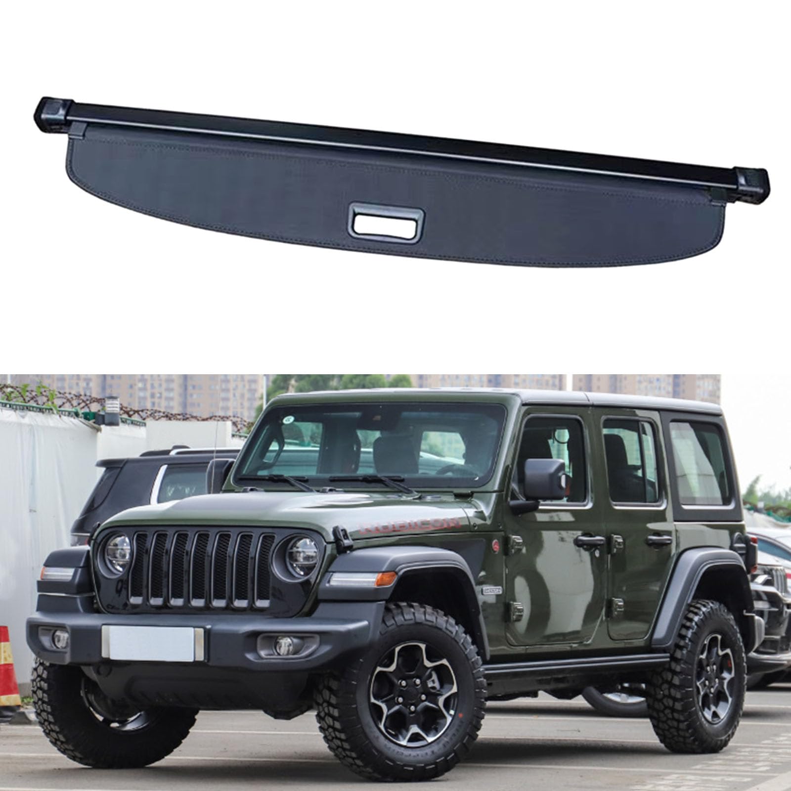 GYHZNB Retractable Car Rear Trunk Parcel,Compatible with Jeep Wrangler 2018-2025,Car privacy screen
