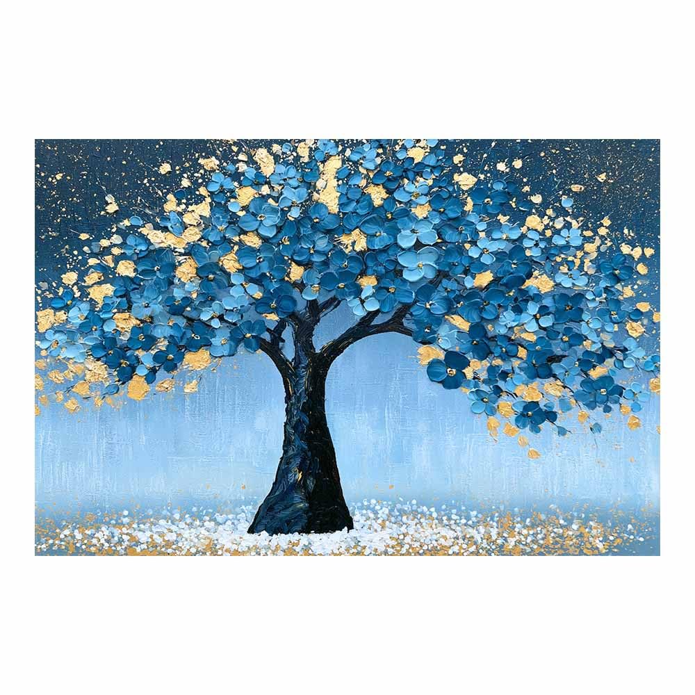XENIOU Tree Of Life Luminous icy tree art prints, decorative paintings, for Living Room Bedroom Office Home Wall Decor.(Multicolor)-70x100cm Unframed