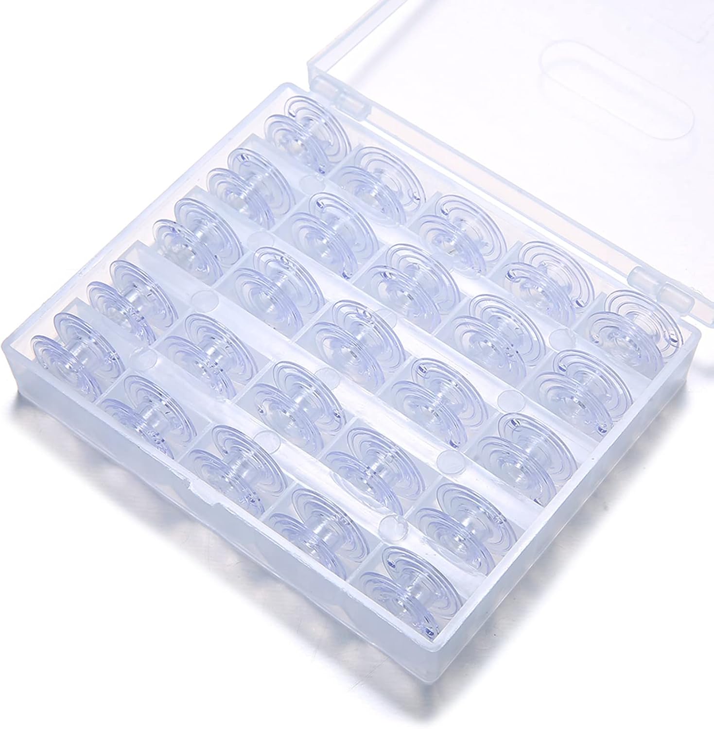 YEQIN 25 pk with Clear case Bobbin 136492-001 (SA155) -for Baby Lock, Brother, Bernina, Riccar