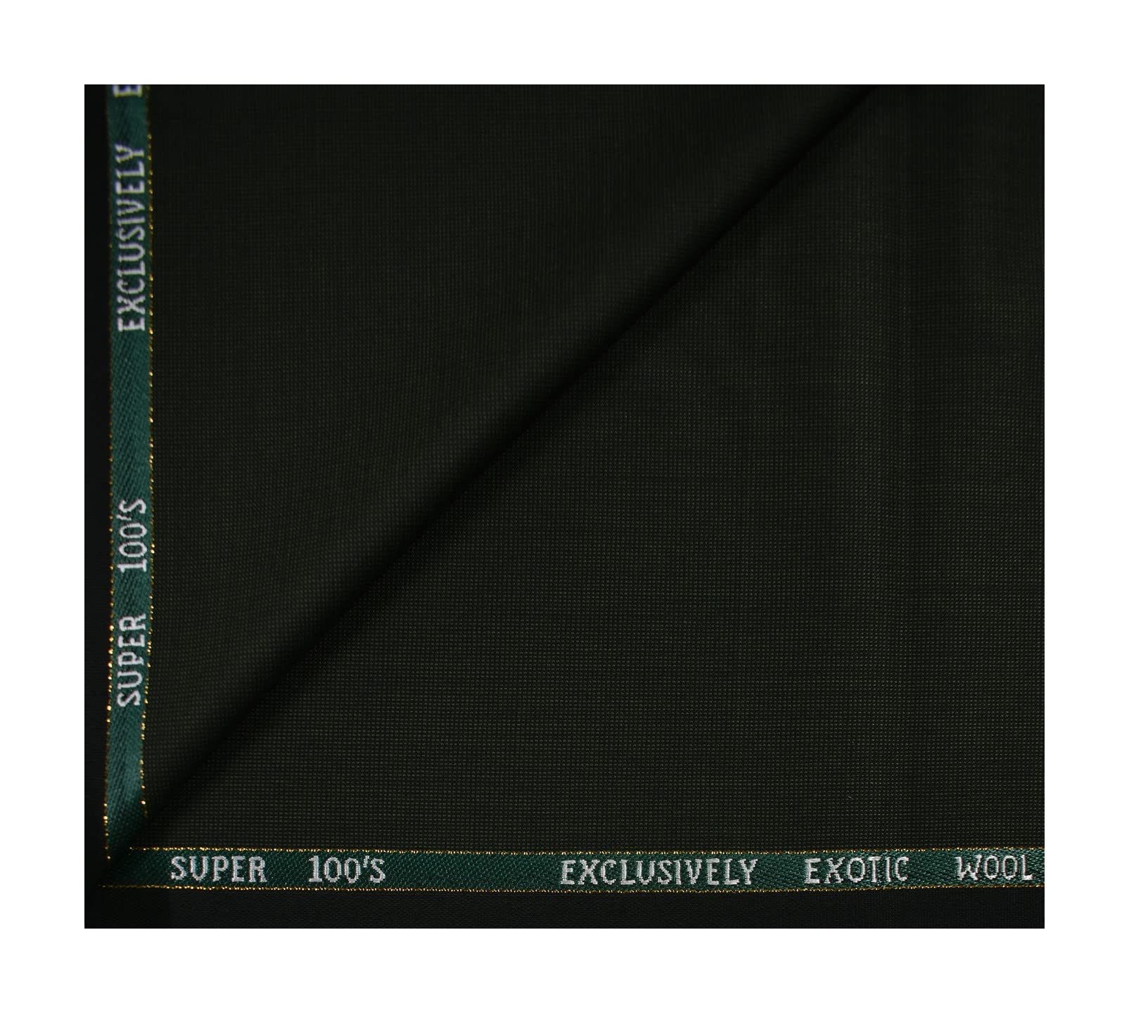 100'S GREEN COLOUR SELF DESIGN UNSTITCHED TROUSER FABRIC -1.30 METRES - VV5136-image-24