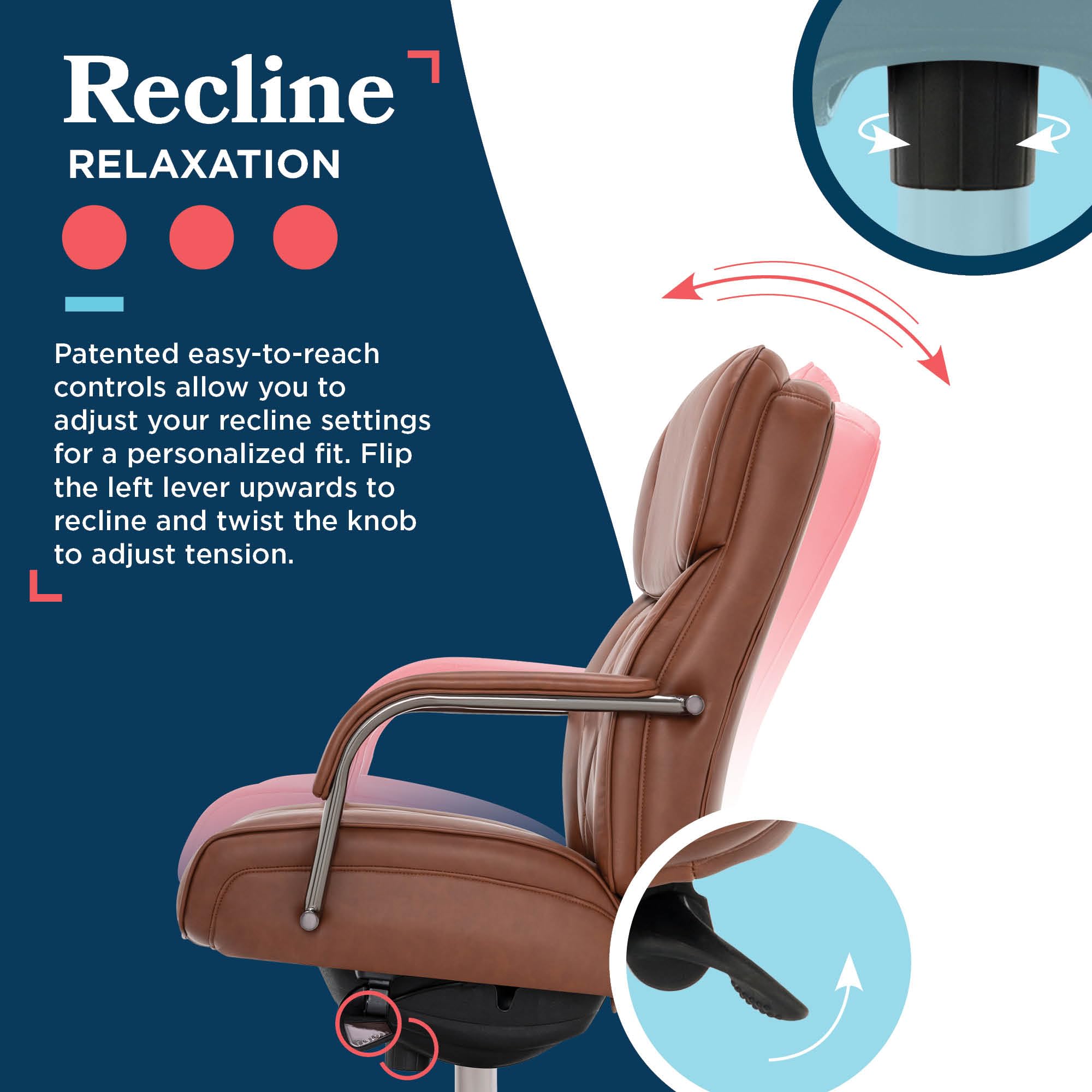 Comfort ブレザー　Deuxieme Classe La-Z-Boy Nova Ergonomic Polyurethane Swivel Executive Chair