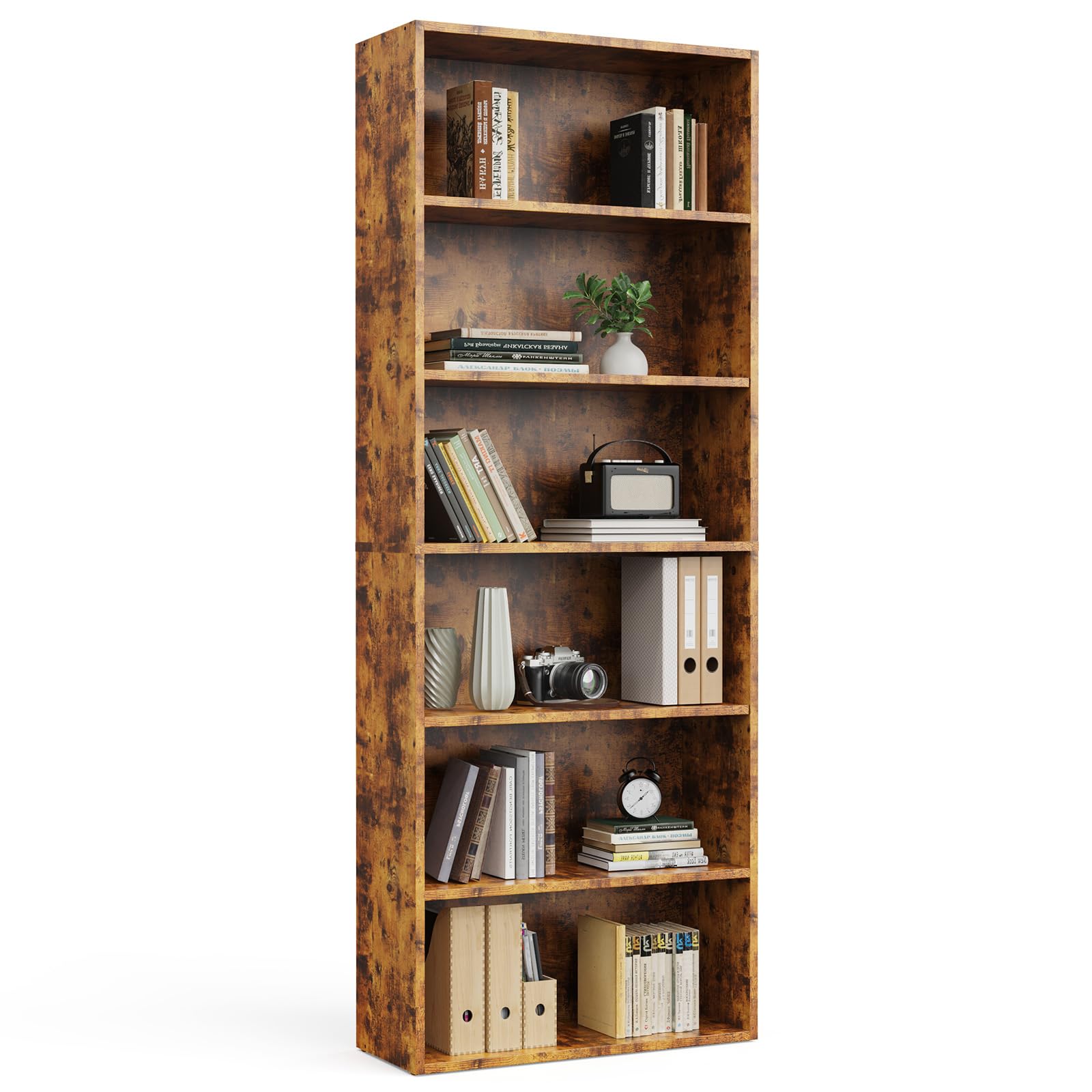 Sweetcrispy Tall Bookshelf, Book Shelf, Storage Organizer