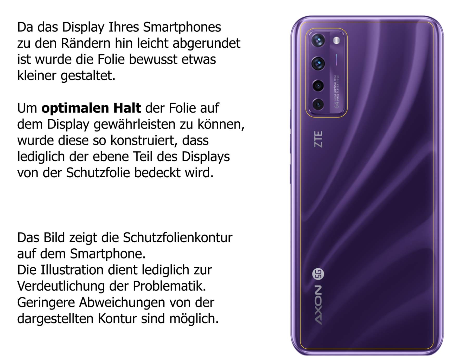 dipos I 6X Pellicola Protettiva Compatibile con ZTE Axon M Pellicola di