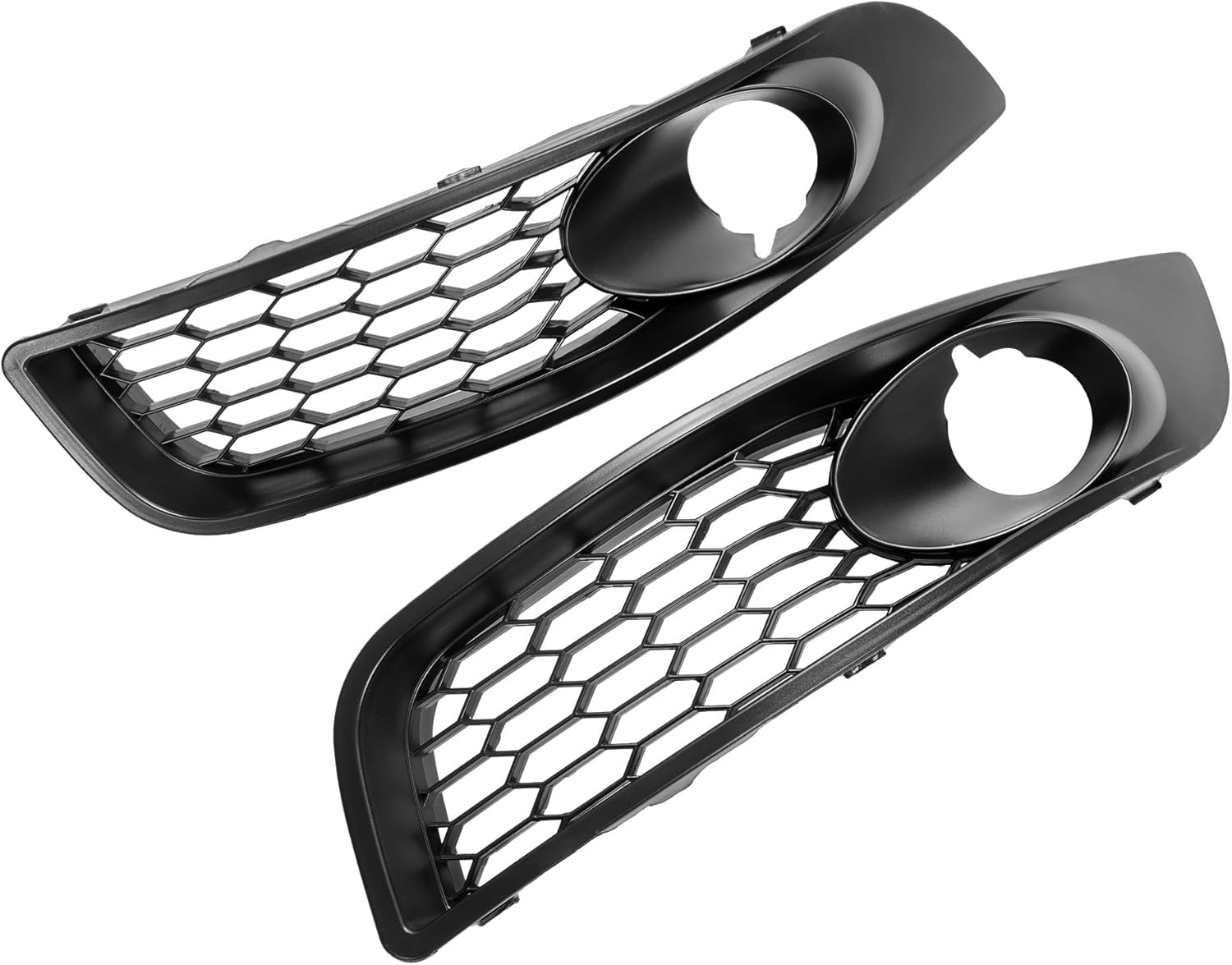 HECASA Fog Light Bezel Compatible with 2006-2013 Chevy Chevrolet Impala All Models & 2014-2016 Impala Limited Front Bumper Driving Fog Lamp Cover Trim L&R Replacement for 22811075 22811074