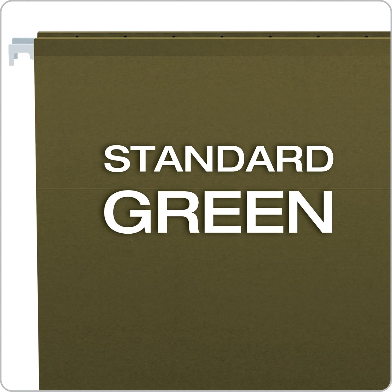 Pendaflex 415215 Hanging File Folders, No Tabs, letter, Green