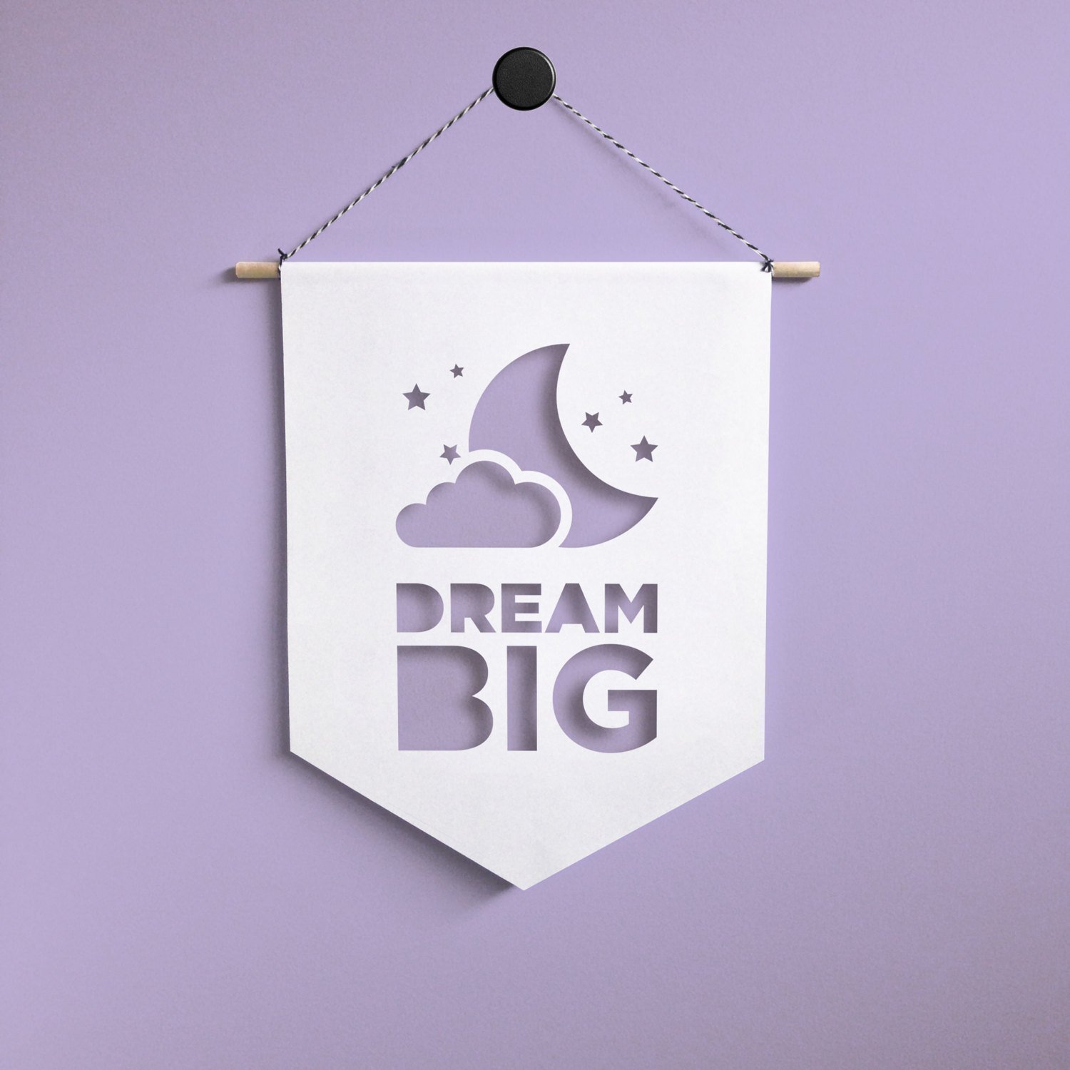 Nursery Wall Art, Dream Big hanging, Dream Big Little One