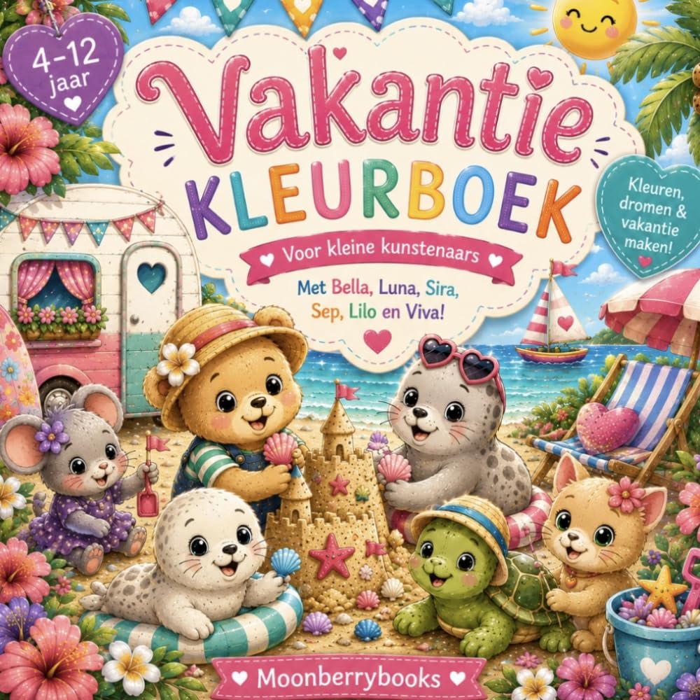Het bloemenbos Vakntie kleurboek
