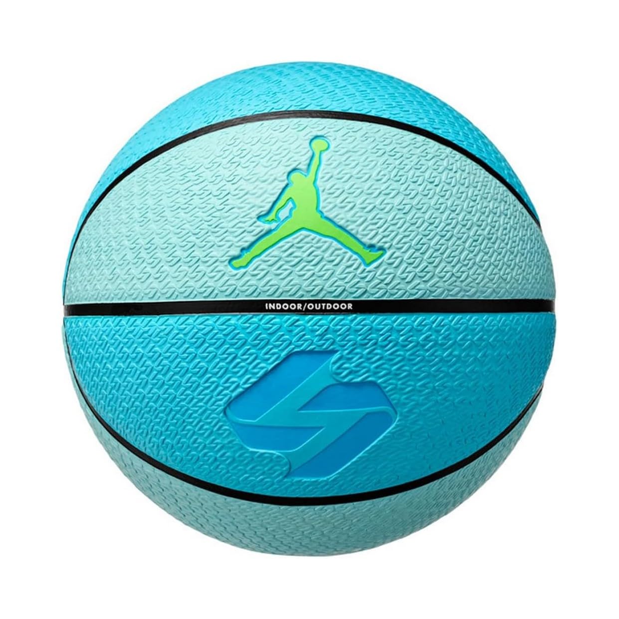 Nike Uniseks Jordan Playground 8P L Doncic Deflated Piłka do koszykówki Copa/Black/Laser Blue/Electric Green 7