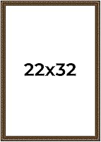 Vista 46 de Marco de fotos completo de madera dorada envejecida de 16 x 20 pulgadas con plexiglás acrílico UV, parte trasera de tablero de espuma y accesorios