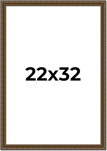 Miniatura 46 de Marco de fotos completo de madera dorada envejecida de 16 x 20 pulgadas con plexiglás acrílico UV, parte trasera de tablero de espuma y accesorios