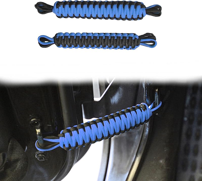 Limitador de abertura da porta para Jeep Wrangler e Gladiator Banpo preto e azul