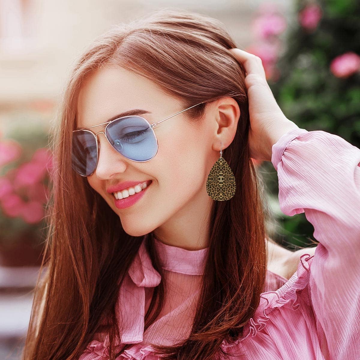 Zokola Leopard Earrings Leather Earrings - Image 7