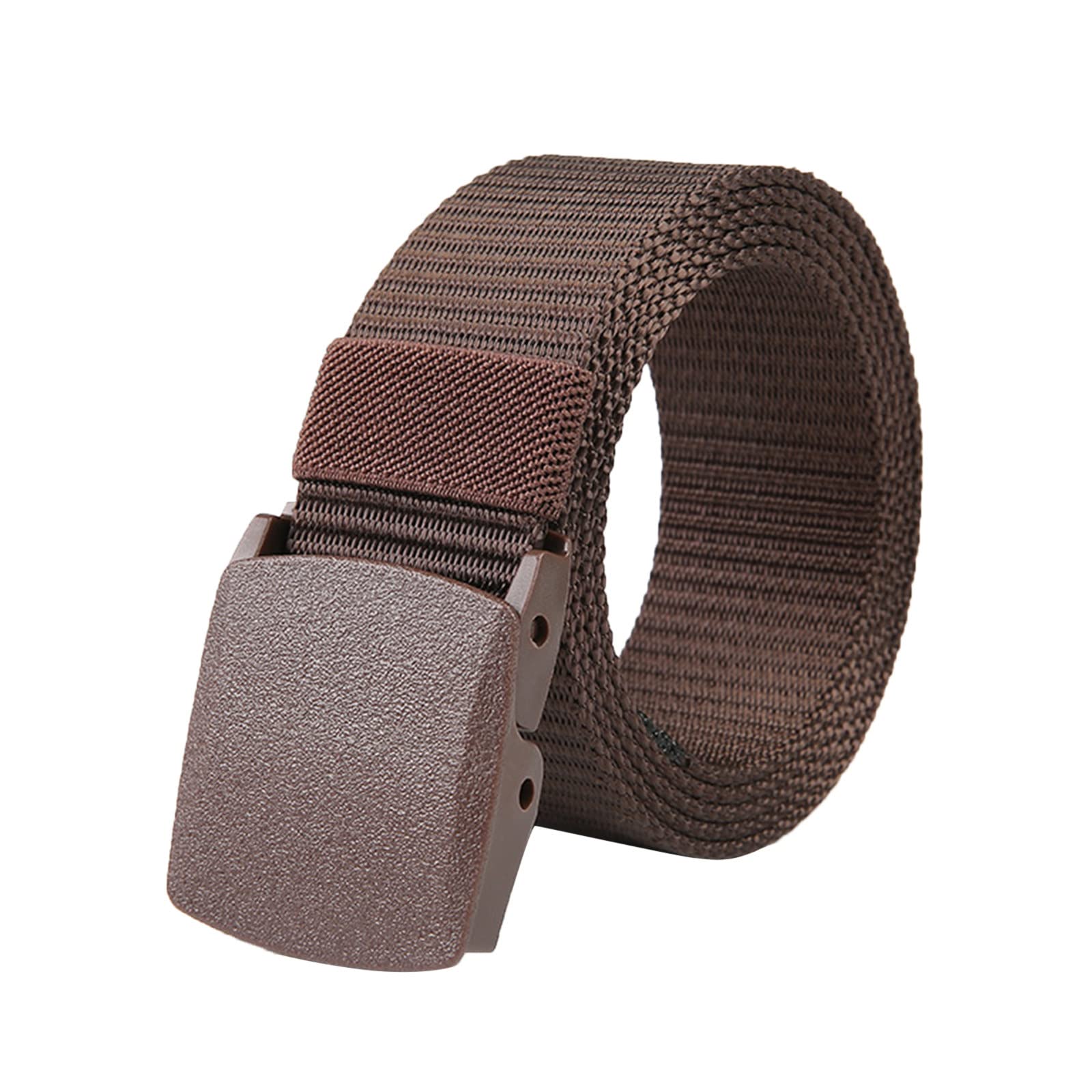 Mens Adult Unisex Military Canvas Quick Release Buckle Outer Belt Men's Outdoor Training Belts for Men
