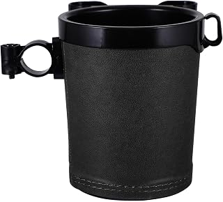 Didiseaon Bike Water Bottle Holder with Phone Holder, Plastic Black | Strong Compatibility, Easy Install, Lightweight Design, for Bicycles Handlebar and Mountain Bike Riding
