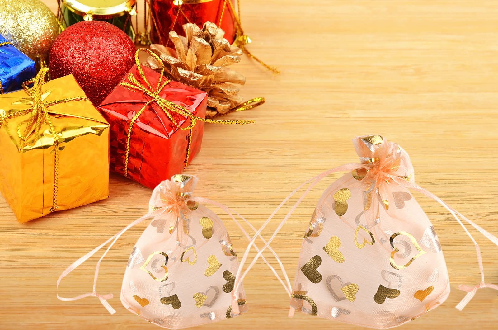 FAVORTALK 30 sacchetti regalo in organza, con coulisse