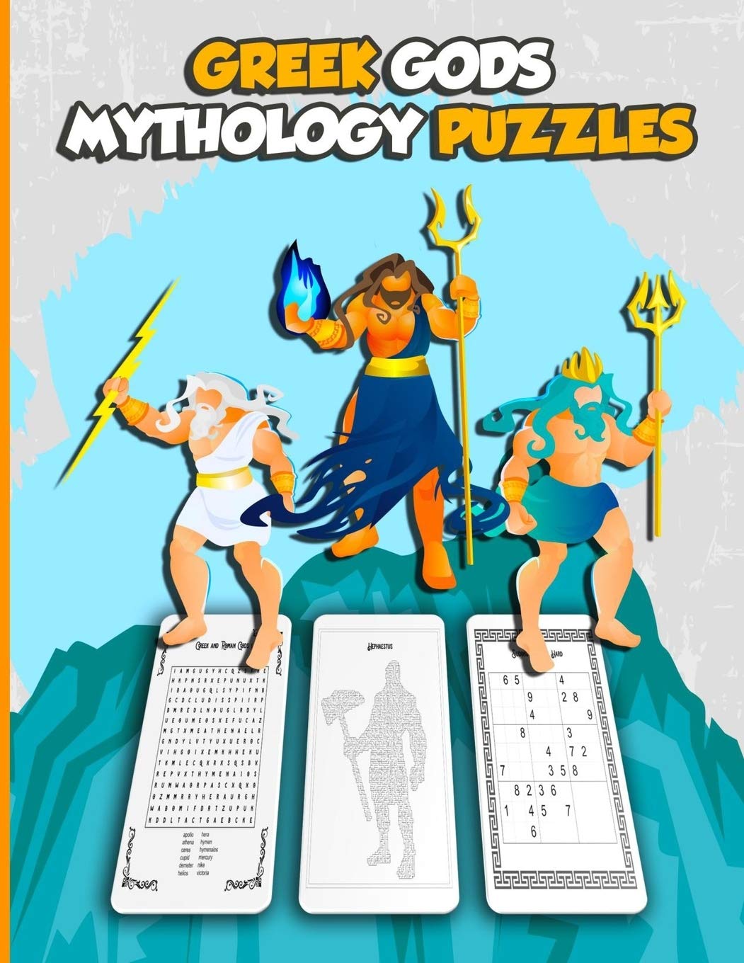 Greek Gods MythologY Puzzles: Large Print Word Search and Intricate Mazes Activity with Easy to Medium and Extreme Sudoku for Adult Anxiety | Ancient ... Norse Heroes, Monsters Goddesses, and more!