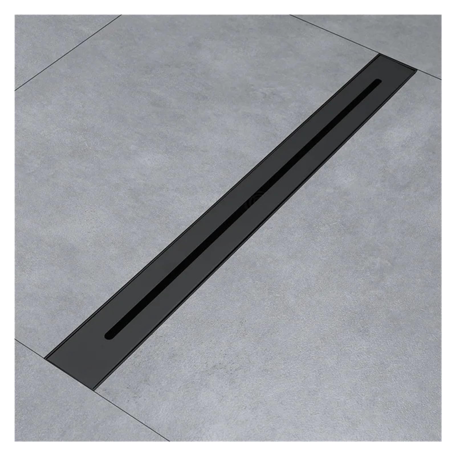 Desagüe Lineal para Ducha 30cm 60cm 80cm 304 Ducha de Acero Inoxidable Oro Pulido Drenaje Piso Drenaje Lineal Largo for baño Hotel(Brushed Nickel,60cm)