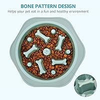 Vista 33 de UPSKY Slow Feeder Dog Puzzle Bowl, Interactive Bloat Stop Non-Slide Lick Treat Bowl for Small Medium Dogs (Black)