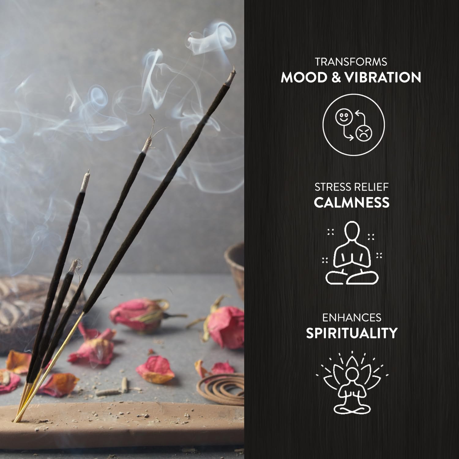 Hem Black Magic Incense Sticks (120 Sticks, 6 Boxes Inside) - 9 Inches Long, 20g per Box - Perfect for Meditation, Rituals & Cleansing