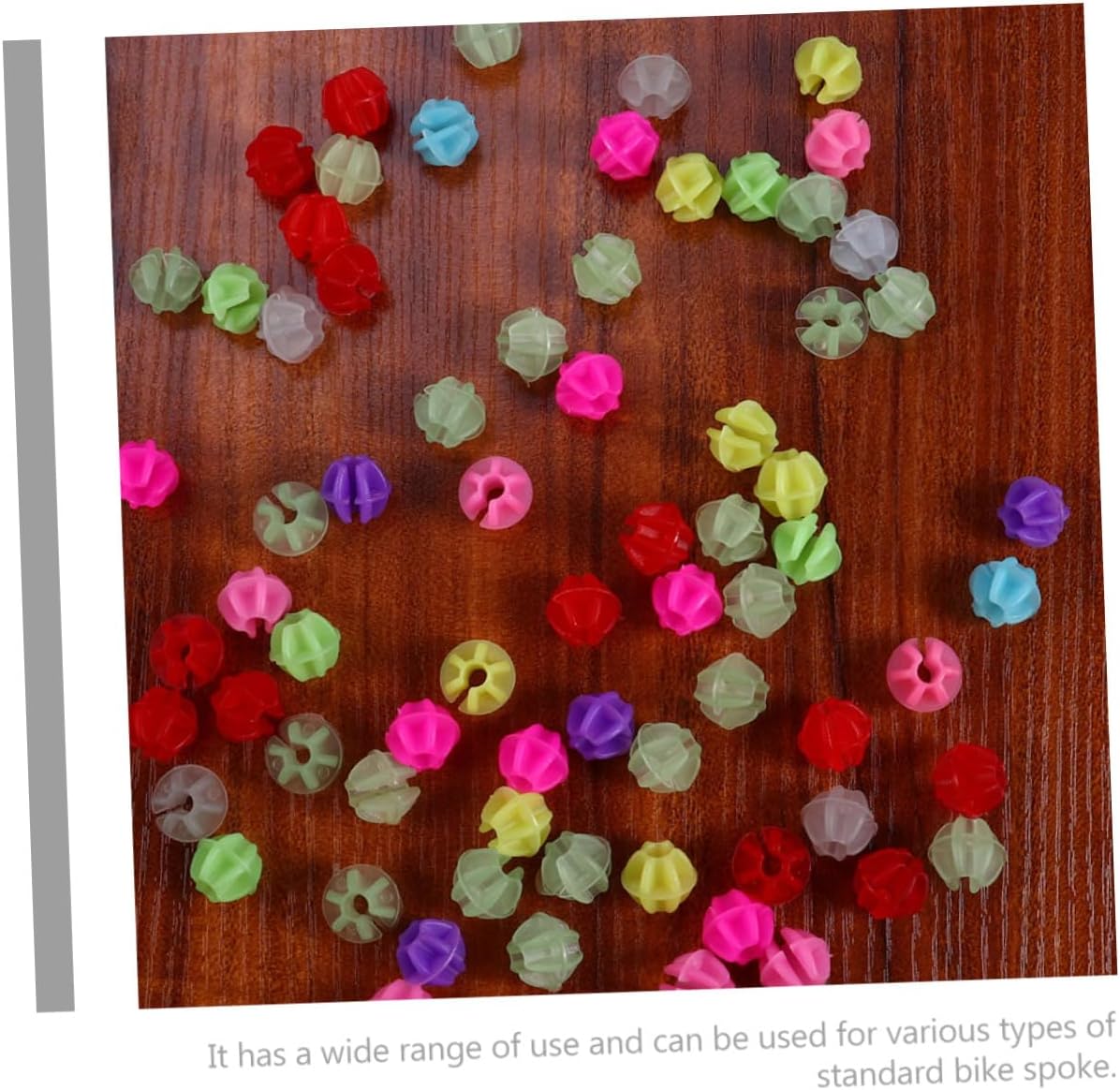180pcs Plastic Bike Spoke Beads Wheel Decorations Easy to Install Bicycle Spoke Decor Accessories for Stylish Bike