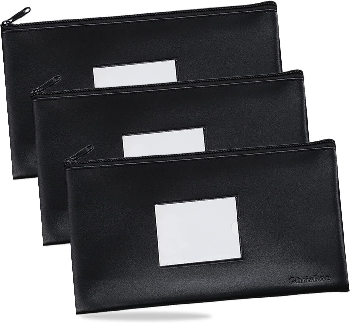 FatySuby 3 Pack Bank Deposit Money Bags with Zipper