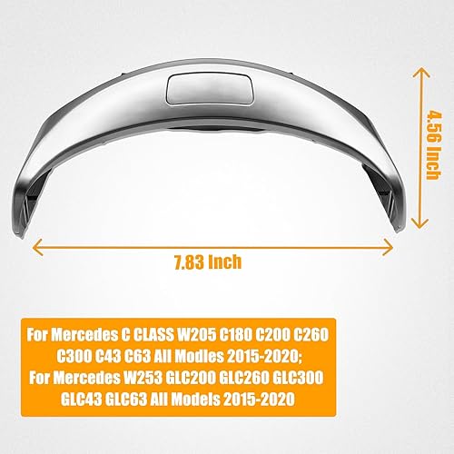 Miniatura 4 de PMFCA 2056803407 Caja de almacenamiento para reposabrazos de consola central, cubierta de interruptor de botón de liberación compatible con Benz
