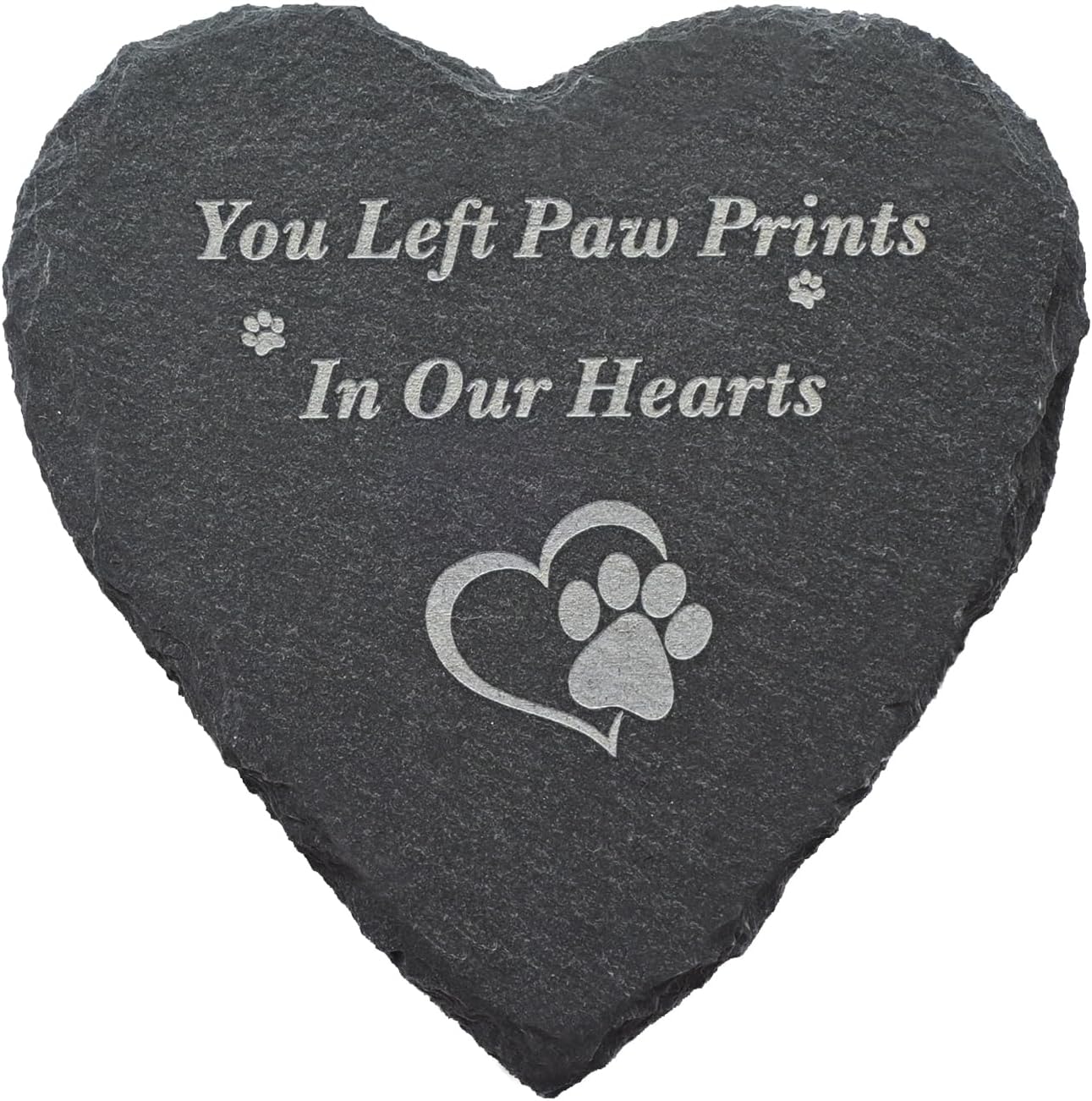 Heart Shaped Pet Memorial Garden Stone Review: Durable Paw Print Grave Marker for Backyards