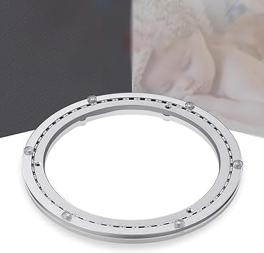 Round Smooth Swivel Turntable Hardware,30-40-50-60cm Bearing,Aluminum Heavy Duty Lazy Susan Rotating,Silver600mm 24 inches